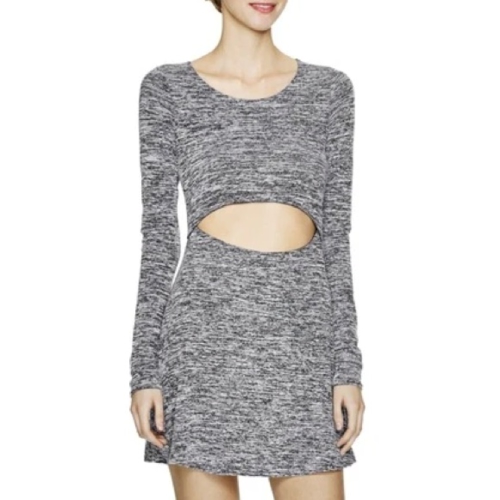 ARITZIA WILFRED MARLED GREY SOLAGE DRESS